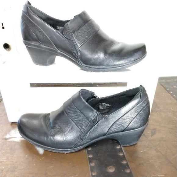 Earth Origins by Earth Reese Low Heel Shooties side Zip Black Womens Size 11M - Picture 2 of 6